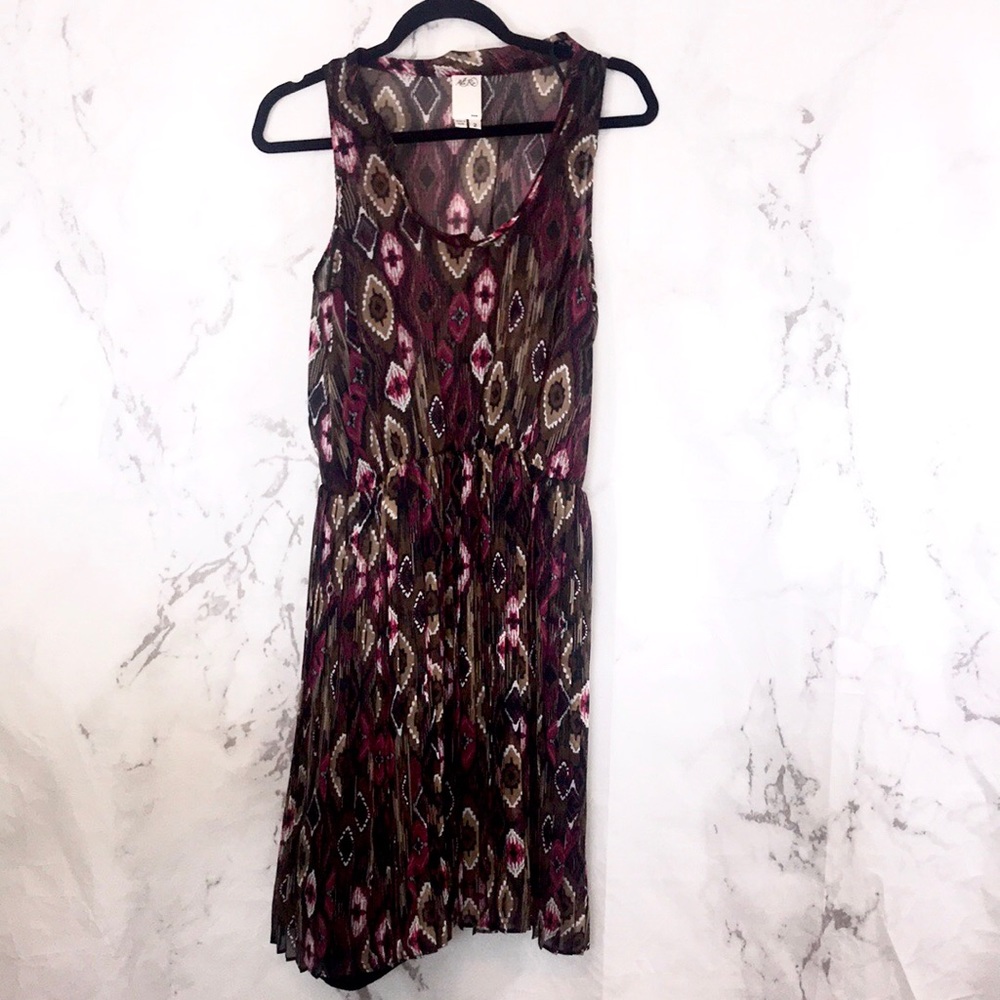 Ali ro sheer dress v neck sleeveless F15
